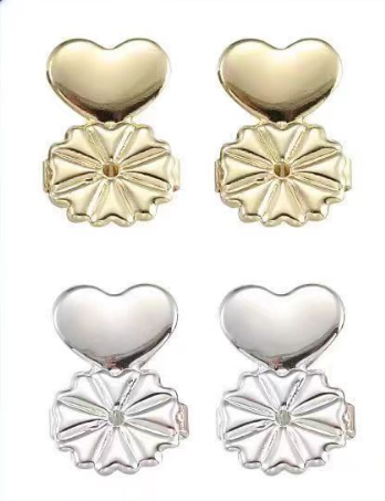 Supports de boucles d'oreilles ajustables en argent sterling 925 pour boucles d'oreilles lourdes