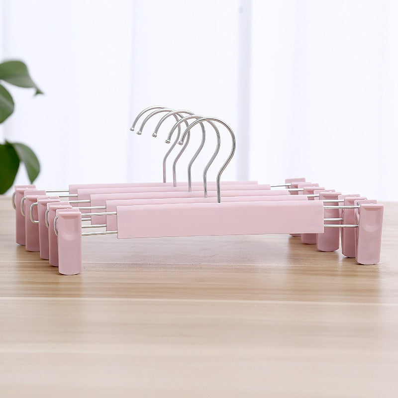 Non-Slip Plastic Clothes Rack Trouser Rack Skirt Clip Underwear Rack Frosted Drying Clothes Rack - Korvel
