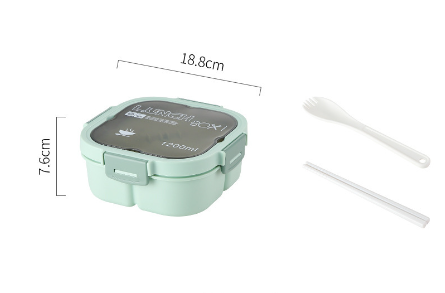 Classic Portable Microwaveable Salad Box with Cutlery
