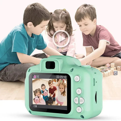 Mini Children Camera X2 Digital Vintage Camera Educational Toys Kids Projection Video Camera Outdoor Photography Toy Gifts - Korvel
