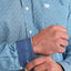 Cinch Men's Long Sleeve Shirt with Blue Diamond Design - Korvel