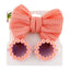 Personalized girl fashion glasses, baby headband set, sun visor - Korvel