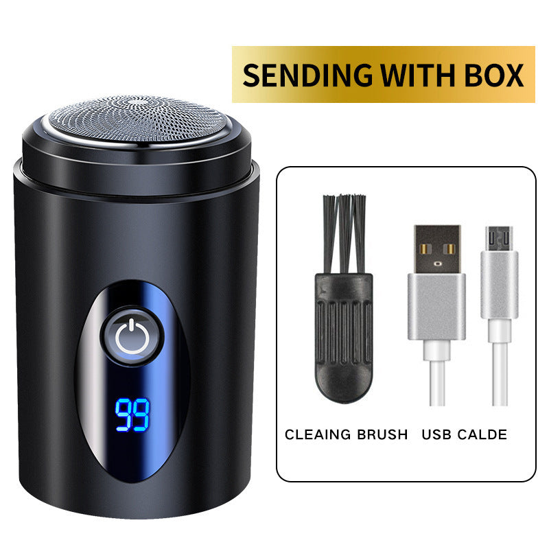 Shaver men's car USB portable electric shaver rechargeable bald head washable mini - Korvel