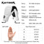 KUTOOK Winter Ski Mittens Windproof Snowboard Mittens Thermal Fleece Lining Skiing Gloves Waterproof Goatskin Palm Outdoor Sport - Korvel