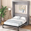 Full Size Murphy Bed, can be Folded into a Cabinet Gray - Korvel