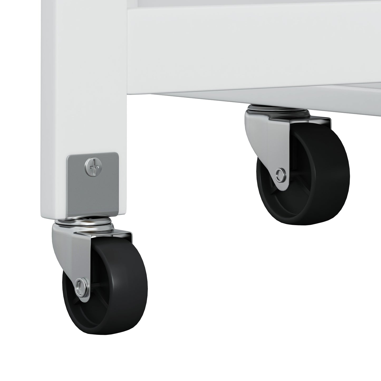 Chariot de Cuisine Élégant et Multifonctionnel en Blanc