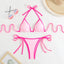 Elegant Solid Color Women's Triangle Bikini Set