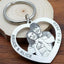 Family commemorative pet dog hang tag photo keychain couple photo titanium steel DIY necklace pendant customized - Korvel
