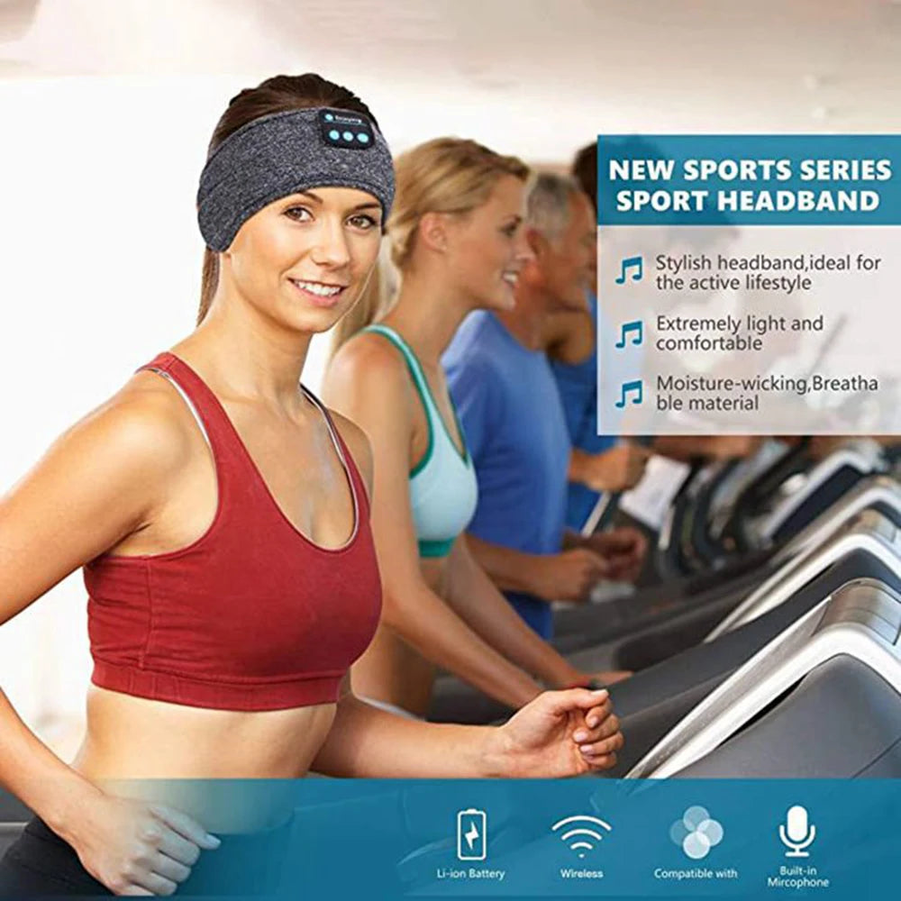 Bluetooth Music Sleep Eye Mask Headband Bluetooth Sports Headband Call Headband Yoga Headband - Korvel