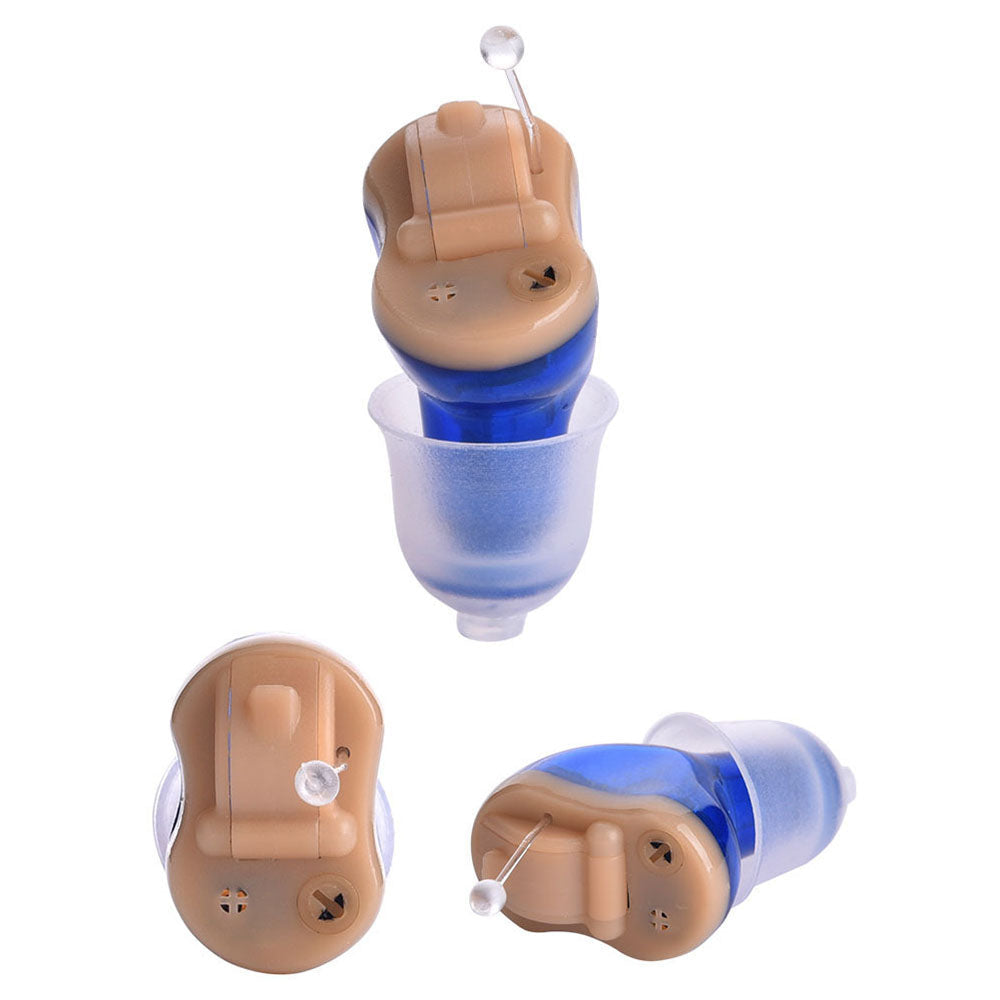 Mini Hearing Aid Adjustable Ear Hearing Assistant Helper Invisible Sound Amplifier Volume for Deaf Elderly Rechargeable - Korvel