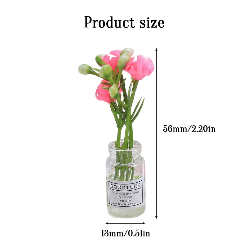 Multicolor three-dimensional luminous vase, creative handmade DIY cream glue accessories, resin small parts - Korvel