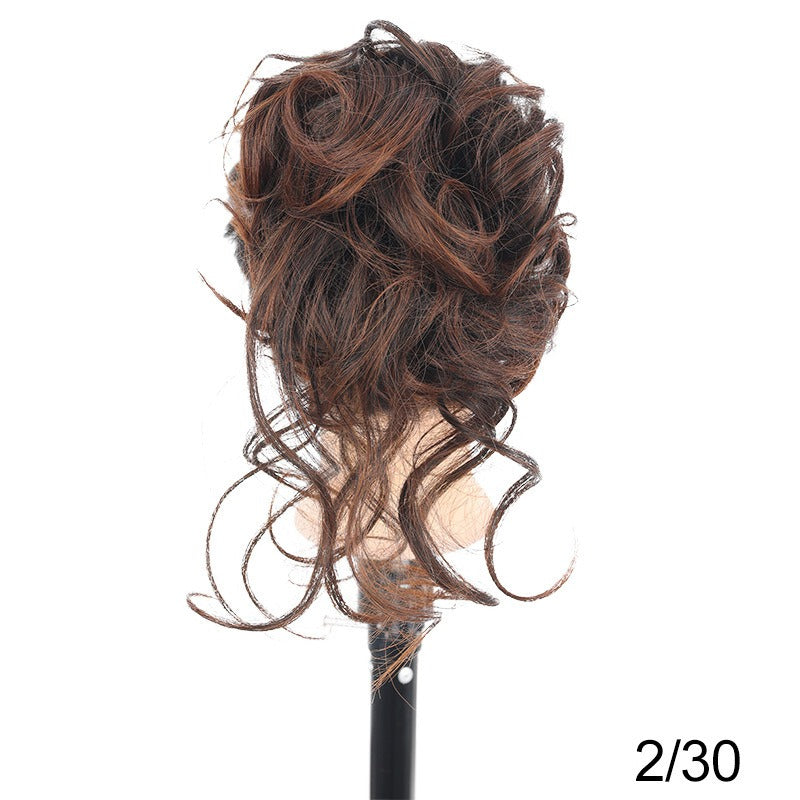 Synthetic Messy Curly Claw Hair Bun Chignon Hair Extensions Scrunchy Fake False Hair With Tail for Women Hairpieces - Korvel