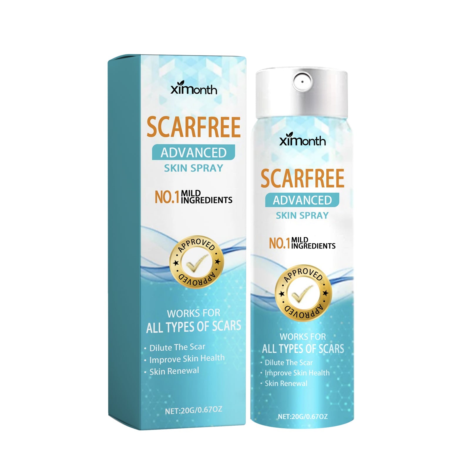 Scarfree Advanced Skin Spray, Body Skin Care Reduces Post-Natal Scars And Smooths Skin - Korvel