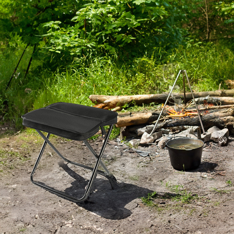 Tabouret pliant portable premium pour un confort en extérieur