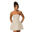 Vestido Mini A-Line Elegante con Hombros Descubiertos para Mujeres