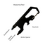 Premium Outdoor Multi-Function EDC Tool Card Opener Keychain