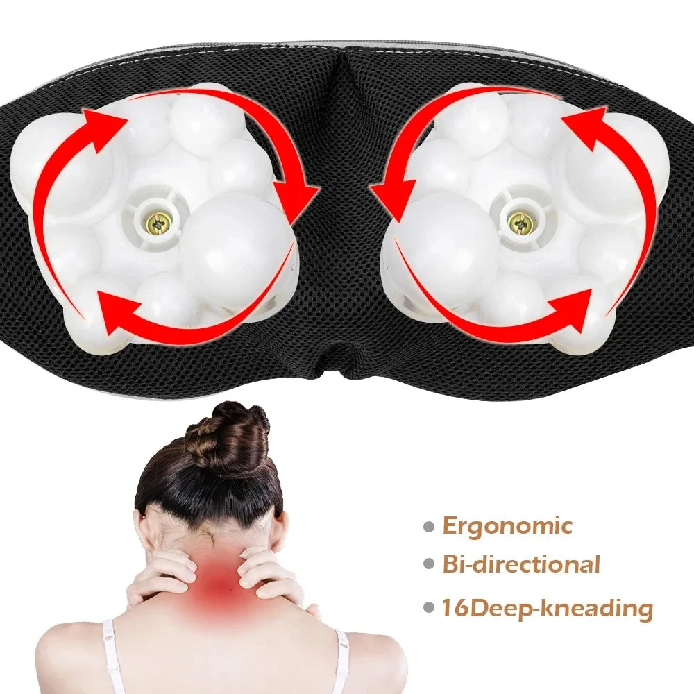 U-Shaped Electric Shiatsu Massage Shawl with Heat