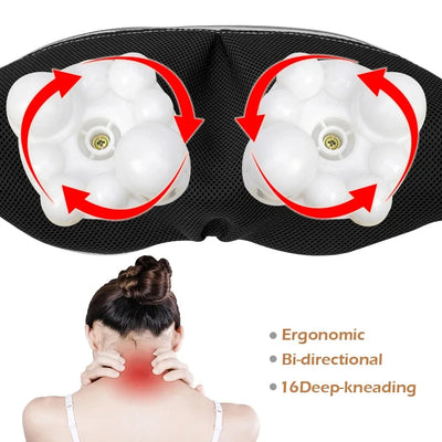 U-Shaped Electric Shiatsu Massage Shawl with Heat