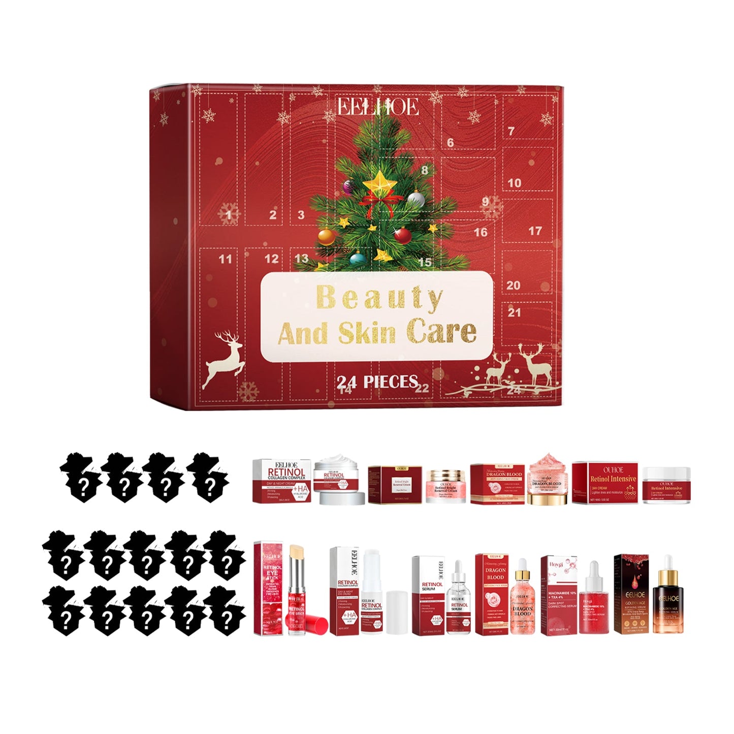 24 Grid Beauty Surprise Box for Skin Care