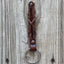 Stylish Twisted Leather Keychains with Stud Accents - Korvel