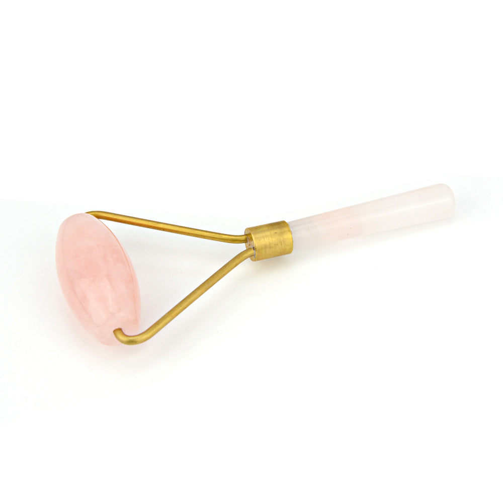 Natural Rose Quartz Facial Massage Crystal Stone Body Jade Massager Derma Roller Skincare Ice Roller Wrinkle Removal Beauty Tool - Korvel