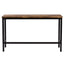 TOPMAX Counter Height Extra Long Dining Table Set with 3 Stools Pub Kitchen Set Side Table with Footrest Brown - Korvel