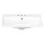 24" Bathroom Vanity Top Only White Basin 3-Faucet Holes  4" Faucet Available Ceramic - Korvel
