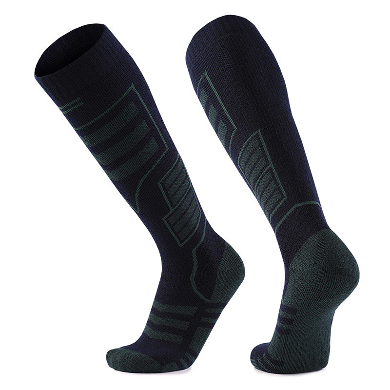 Chaussettes de ski en laine mérinos premium - Chaussettes de sport longues