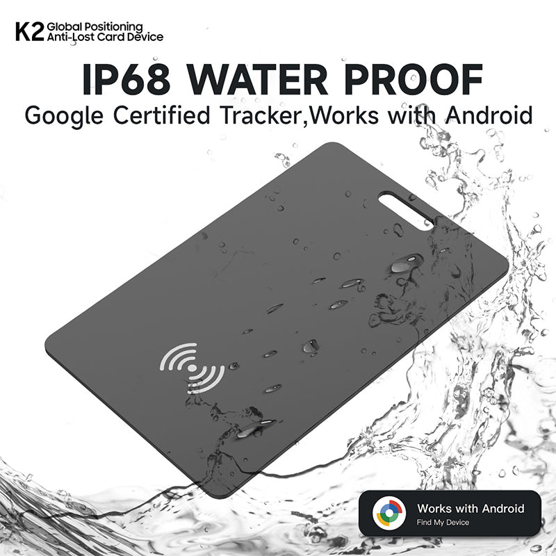 Android Bluetooth Tracker Card. Supports Google Find My. Locate keys, luggage, pets. - Korvel