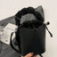 Premium PU Leather Drawstring Bucket Bag