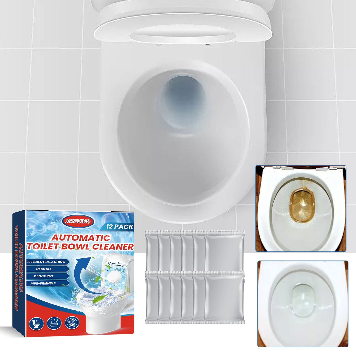 Toilet Cleaning Effervescent Tablet Household Descaling Deodorizing Odors Stains Toilet Stain Remover - Korvel