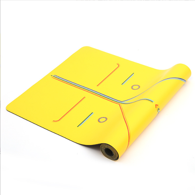 Natural rubber yoga mat PU professional non-slip yoga studio dedicated fitness mat male beginner yoga thickened - Korvel