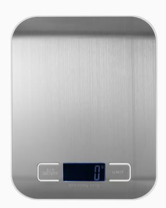 Premium Electric Kitchen Scale in Silver