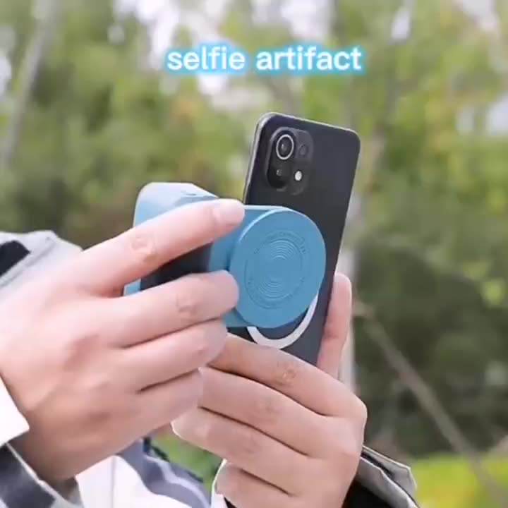 Premium Magnetic Suction Wireless Charging Selfie Stick