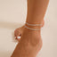 Elegant Thin Chain Metal Beach Anklet Set
