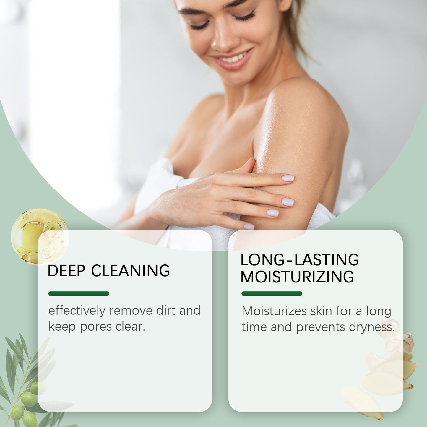 Cucumber Cleansing Soap, Deep Cleaning Face Bath Care Skin Refreshing Oil Control Multi-Purpose Soap - Korvel