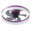 Dimmable LED Ceiling Fan with Modern Design in Purple