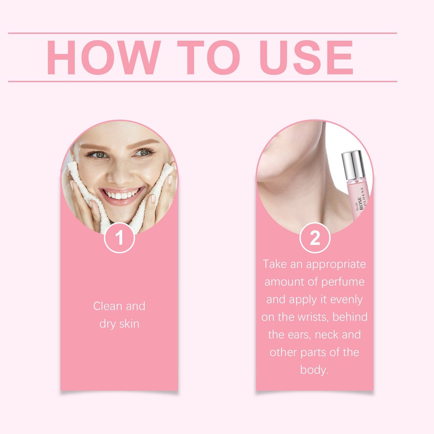 Rose Elegant Roll-On Perfume Women's Wrist Long-Lasting Light Fragrance Fresh Floral Roses Keep Perfume Perfume - Korvel