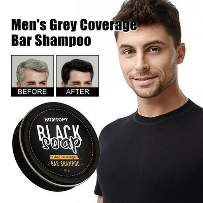 Men's shampoo soap, white hair soap, turn black hair into smooth and smooth essential oil soap, cleansing soap - Korvel