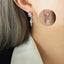 Zircon Copper Geometric Drop Earrings - Korvel