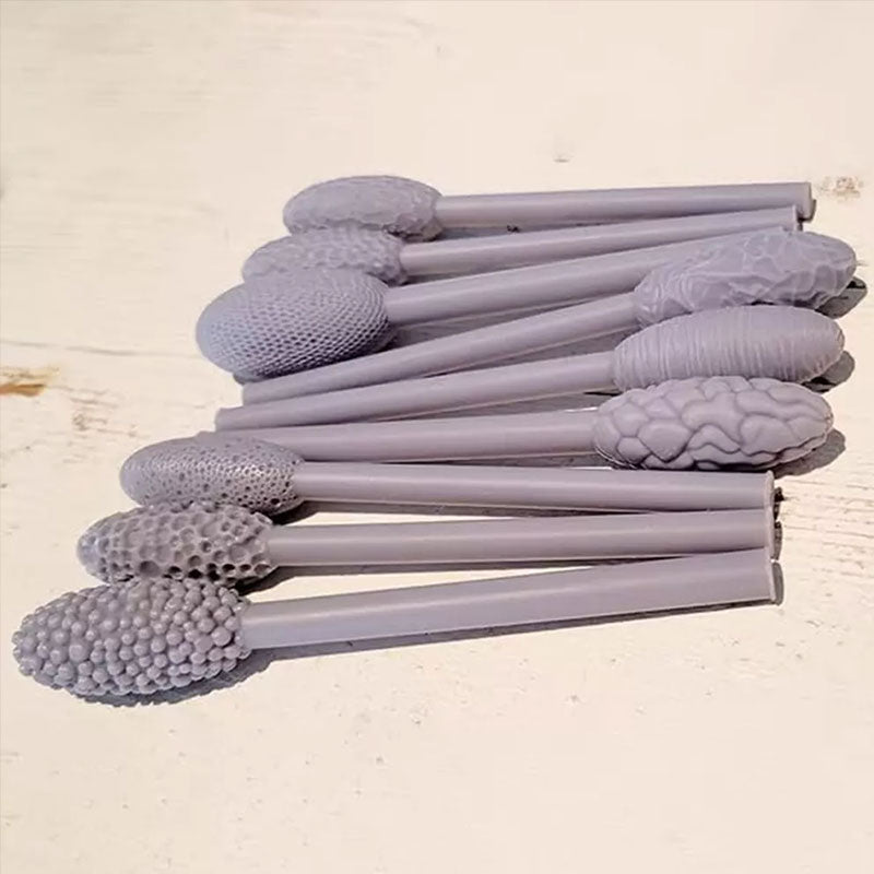 9-Piece Clay Art Texture Tool Set with Pattern Rollers