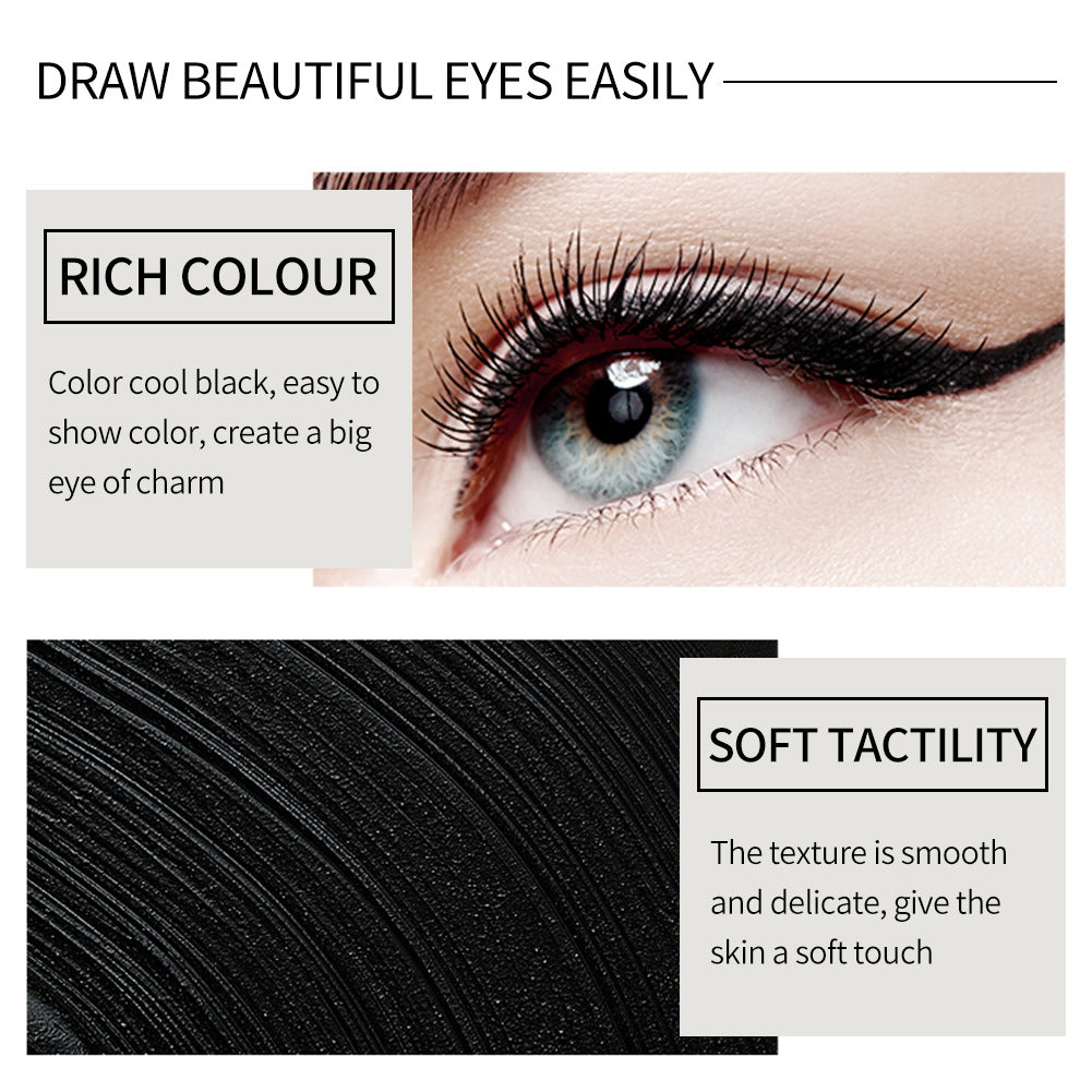 Premium Quick-Dry Waterproof Eyeliner - Rich Black