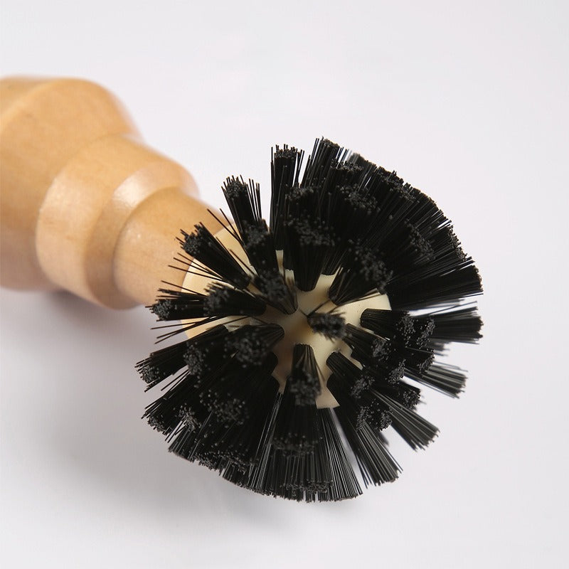Coffee machine powder bowl cleaning brush Solid wood handle cleaning brush Coffee powder bowl brush cleaning brush - Korvel