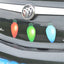 Reflective honeycomb lattice soft magnetic car sticker Easter Easter egg rabbit Santa Claus - Korvel