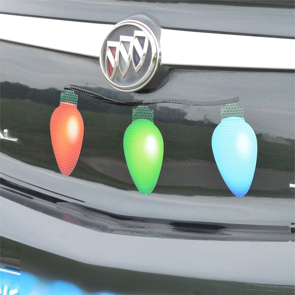 Reflective honeycomb lattice soft magnetic car sticker Easter Easter egg rabbit Santa Claus - Korvel
