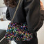 Sequin Removable Strap Shoulder Bag - Korvel