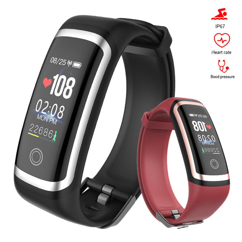 Lerbyee Fitness Tracker M4 Waterproof IP67 Blood Pressure Smart Bracelet Bluetooth Call Reminder Sport Wristband for iOS Android - Korvel