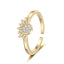 Anillo Plegable Elegante de Sol y Luna para Mujeres