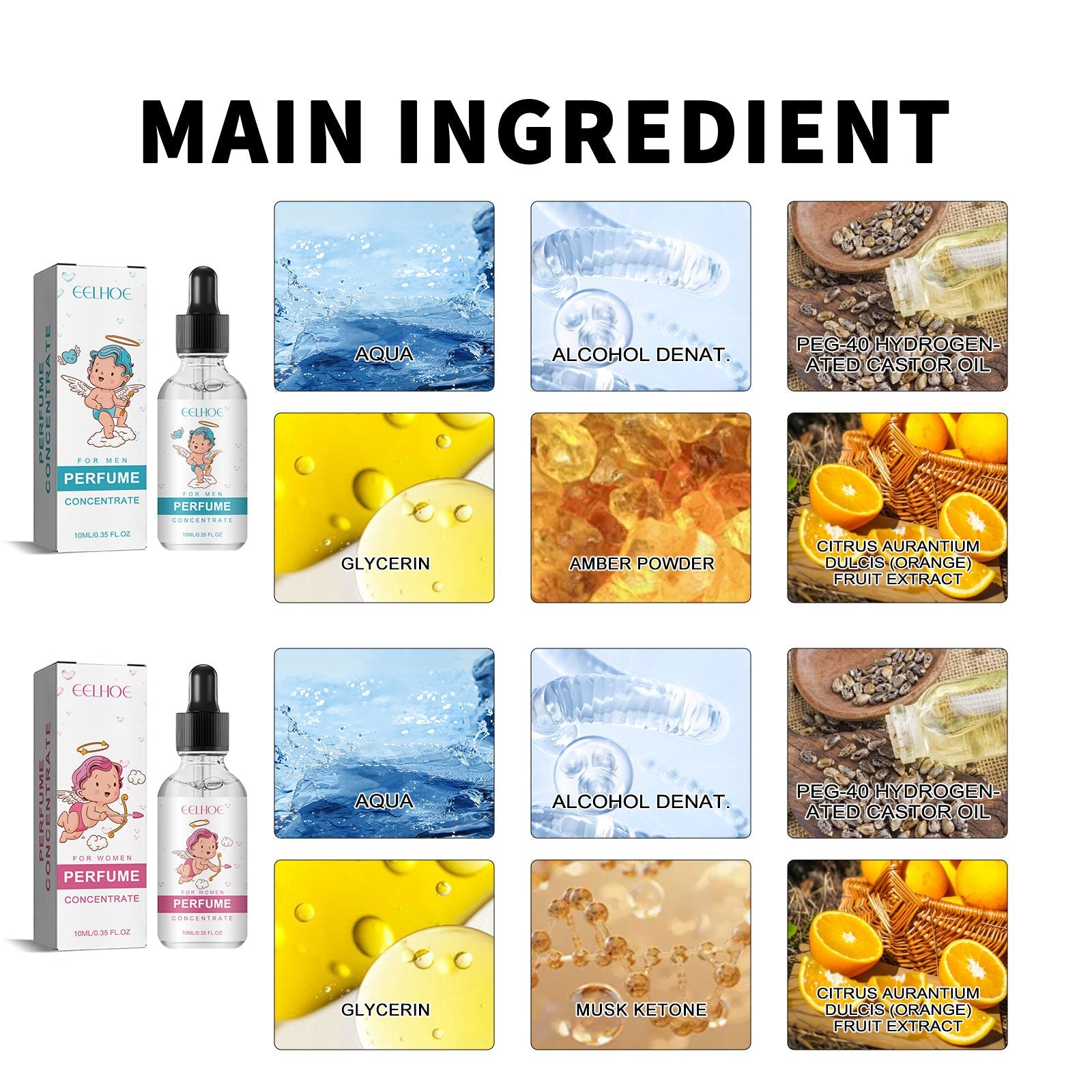 For Men Perfume, Long-Lasting Light Fragrance Fresh Natural Niche Fragrance Wrist Behind Ear Perfume - Korvel