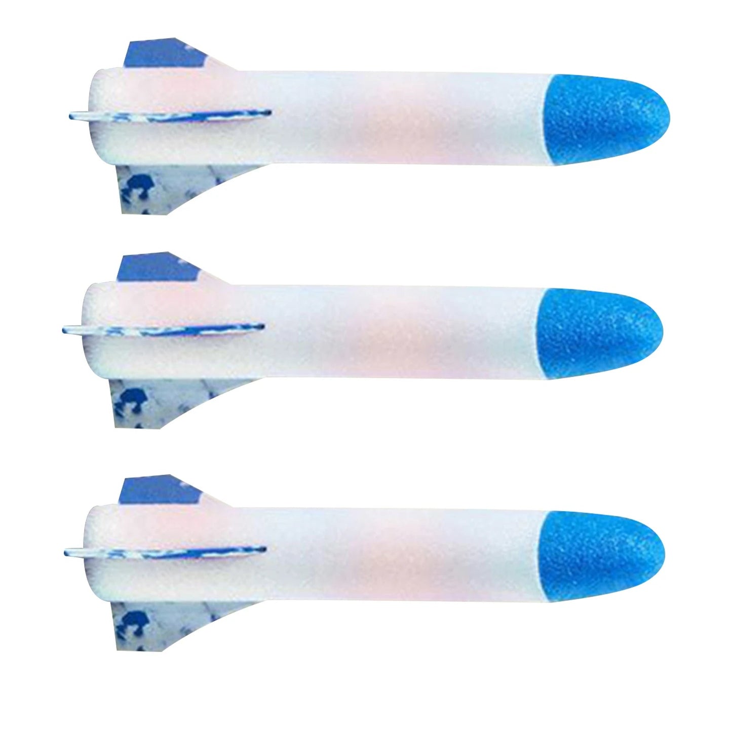 Children's Foot Plastic Rocket Launcher Pressure Air Outdoor Science Educational Toy Multiplayer Game Toy For Gift 3 Rocket - Korvel